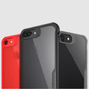 For iPhone 7 iPAKY Shockproof PC Transparent Case(Gray)
