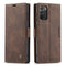 For Samsung Galaxy Note20 CaseMe Multifunctional Horizontal Flip Leather Case, with Card Slot & Holder & Wallet(Coffee)