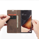 For Samsung Galaxy Note20 CaseMe Multifunctional Horizontal Flip Leather Case, with Card Slot & Holder & Wallet(Coffee)