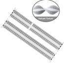 For Apple Watch Series 7 41mm / 6 & SE & 5 & 4 40mm / 3 & 2 & 1 38mm Nylon Loop Watch Band(White Pinstripe)