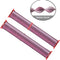 For Apple Watch Series 7 41mm / 6 & SE & 5 & 4 40mm / 3 & 2 & 1 38mm Nylon Loop Watch Band(Berry Color)