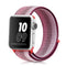For Apple Watch Series 7 41mm / 6 & SE & 5 & 4 40mm / 3 & 2 & 1 38mm Nylon Loop Watch Band(Berry Color)