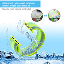 For Apple Watch Series 7 45mm / 6 & SE & 5 & 4 44mm / 3 & 2 & 1 42mm Nylon Loop Watch Band(Pollen Yellow)