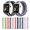 For Apple Watch Series 7 45mm / 6 & SE & 5 & 4 44mm / 3 & 2 & 1 42mm Nylon Loop Watch Band(Pollen Yellow)
