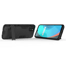 For OPPO Realme C11 PC + TPU Shockproof Protective Case with Invisible Holder(Black)
