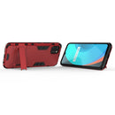 For OPPO Realme C11 PC + TPU Shockproof Protective Case with Invisible Holder(Red)