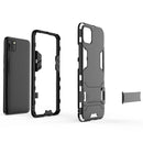For OPPO Realme C11 PC + TPU Shockproof Protective Case with Invisible Holder(Red)
