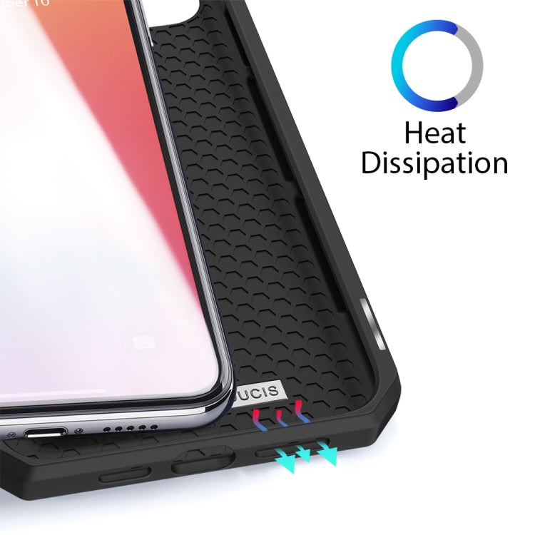 For iPhone 12 / 12 Pro DUX DUCIS Skin X Series PU + TPU Horizontal Flip Leather Case with Holder & Card Slots(Black)