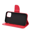 For iPhone 12 / 12 Pro Butterfly Flower Pattern Horizontal Flip Leather Case with Holder & Card Slots & Wallet(Red)