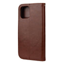 For iPhone 12 / 12 Pro Butterfly Flower Pattern Horizontal Flip Leather Case with Holder & Card Slots & Wallet(Brown)