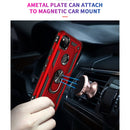 For Google Pixel 4a Shockproof TPU + PC Protective Case with 360 Degree Rotating Holder(Rose Gold)