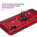 For Xiaomi Redmi 9A Shockproof TPU + PC Protective Case with 360 Degree Rotating Holder(Green)