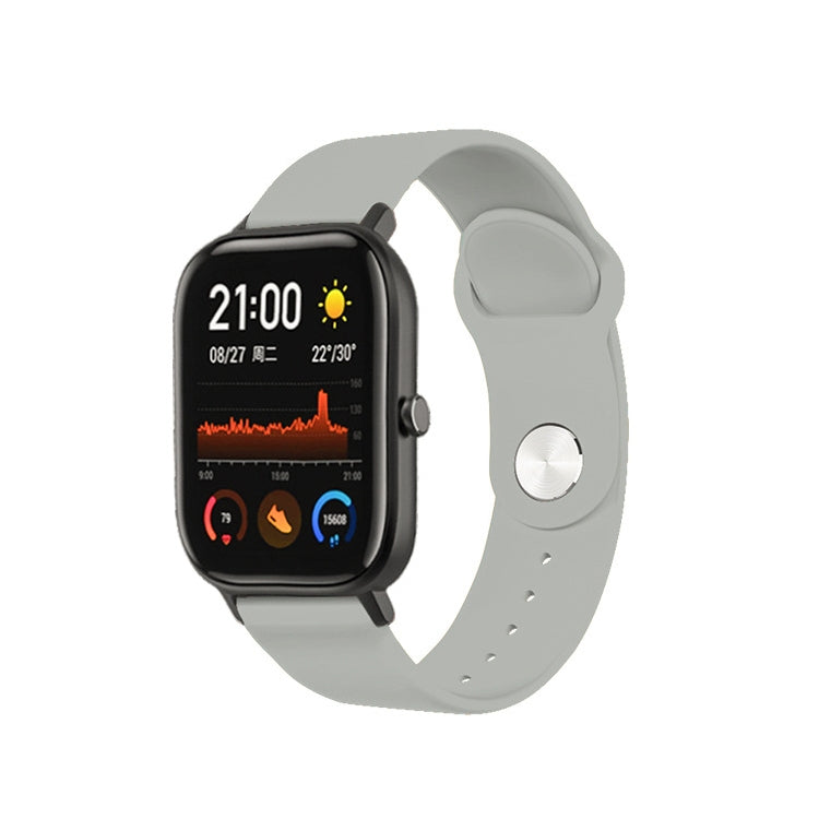 20mm For Huami Amazfit GTS Silicone Watch Band(Grey)
