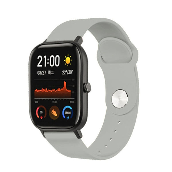 20mm For Huami Amazfit GTS Silicone Watch Band(Grey)