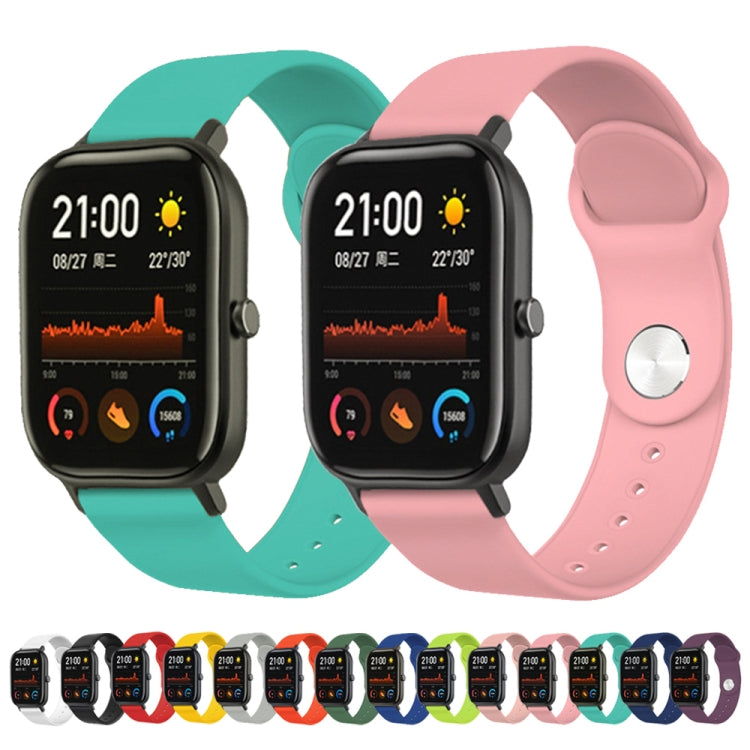 20mm For Huami Amazfit GTS Silicone Watch Band(Purple)