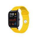 22mm For Huami Amazfit GTS Silicone Watch Band(Yellow)