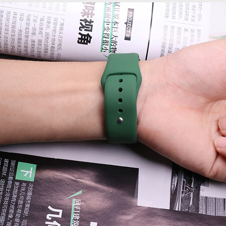 22mm For Huami Amazfit GTS Silicone Watch Band(Army Green)