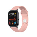 22mm For Huami Amazfit GTS Silicone Watch Band(Flesh Pink)