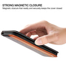 For iPhone 12 Pro Max Business Solid Color Stitching Horizontal Flip Leather Case with Holder & Card Slots(Brown)
