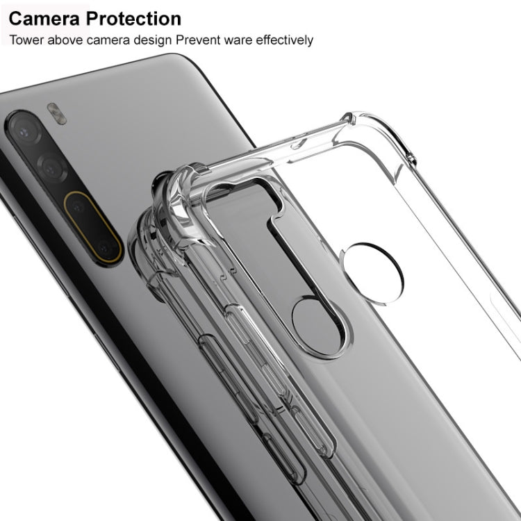 For HTC U20 5G IMAK All-inclusive Shockproof Airbag TPU Case with Screen Protector(Transparent)