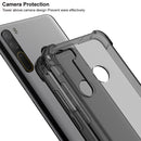 For HTC U20 5G IMAK All-inclusive Shockproof Airbag TPU Case with Screen Protector(Transparent Black)