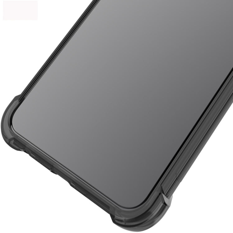 For HTC U20 5G IMAK All-inclusive Shockproof Airbag TPU Case with Screen Protector(Transparent Black)