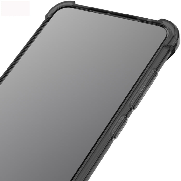 For HTC U20 5G IMAK All-inclusive Shockproof Airbag TPU Case with Screen Protector(Transparent Black)
