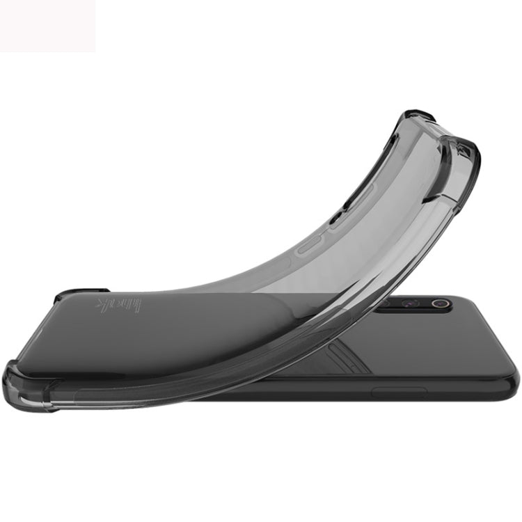 For HTC U20 5G IMAK All-inclusive Shockproof Airbag TPU Case with Screen Protector(Transparent Black)