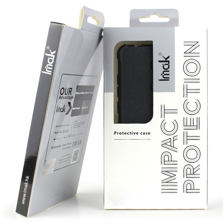 For HTC U20 5G IMAK All-inclusive Shockproof Airbag TPU Case with Screen Protector(Transparent Black)