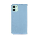For iPhone 12 / 12 Pro Litchi Texture Horizontal Flip Leather Case with Holder & Card Slots(Blue)