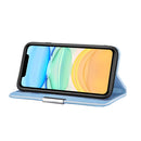 For iPhone 12 / 12 Pro Litchi Texture Horizontal Flip Leather Case with Holder & Card Slots(Blue)