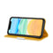 For iPhone 12 / 12 Pro Litchi Texture Horizontal Flip Leather Case with Holder & Card Slots(Yellow)