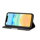 For iPhone 12 / 12 Pro Litchi Texture Horizontal Flip Leather Case with Holder & Card Slots(Black)