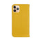 For iPhone 12 Pro Max Litchi Texture Horizontal Flip Leather Case with Holder & Card Slots(Yellow)