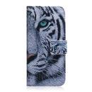 For iPhone 12 / 12 Pro Coloured Drawing Horizontal Flip Leather Case, with Holder & Card Slots & Wallet(Tiger)