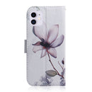 For iPhone 12 / 12 Pro Coloured Drawing Horizontal Flip Leather Case, with Holder & Card Slots & Wallet(Magnolia Flower)