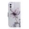 For iPhone 12 / 12 Pro Coloured Drawing Horizontal Flip Leather Case, with Holder & Card Slots & Wallet(Magnolia Flower)