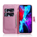 For iPhone 12 / 12 Pro Coloured Drawing Horizontal Flip Leather Case, with Holder & Card Slots & Wallet(Magnolia Flower)