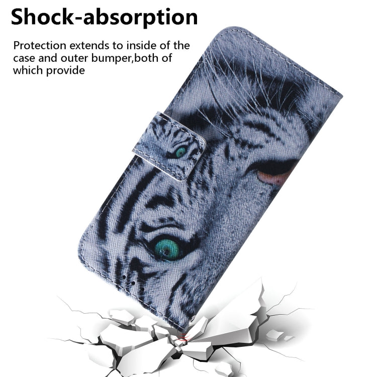 For Samsung Galaxy Note 20 Ultra Coloured Drawing Horizontal Flip Leather Case, with Holder & Card Slots & Wallet(Tiger)