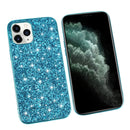 For iPhone 12 / 12 Pro Glitter Powder Shockproof TPU Protective Case(Blue)