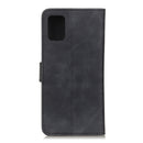 For Samsung Galaxy M31s KHAZNEH Retro Texture PU + TPU Horizontal Flip Leather Case with Holder & Card Slots & Wallet(Black)