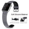 For Apple Watch Series 7 41mm / 6 & SE & 5 & 4 40mm / 3 & 2 & 1 38mm Two-tone Honeycomb Breathable Silicone Watch Band(Grey Black)