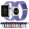 For Apple Watch Series 7 41mm / 6 & SE & 5 & 4 40mm / 3 & 2 & 1 38mm Two-tone Honeycomb Breathable Silicone Watch Band(Grey Black)