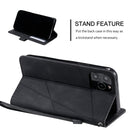 For iPhone 12 / 12 Pro Skin Feel Splicing Horizontal Flip Leather Case with Holder & Card Slots & Wallet & Photo Frame(Black)