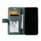 For iPhone 12 / 12 Pro Skin Feel Splicing Horizontal Flip Leather Case with Holder & Card Slots & Wallet & Photo Frame(Green)