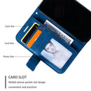 For iPhone 12 mini Skin Feel Splicing Horizontal Flip Leather Case with Holder & Card Slots & Wallet & Photo Frame(Blue)