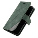 For iPhone 12 mini Skin Feel Splicing Horizontal Flip Leather Case with Holder & Card Slots & Wallet & Photo Frame(Green)