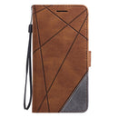 For iPhone 12 mini Skin Feel Splicing Horizontal Flip Leather Case with Holder & Card Slots & Wallet & Photo Frame(Brown)