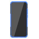 For Xiaomi Redmi 9C Tire Texture Shockproof TPU + PC Protective Case with Holder(Blue)
