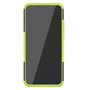 For Xiaomi Redmi 9C Tire Texture Shockproof TPU + PC Protective Case with Holder(Green)